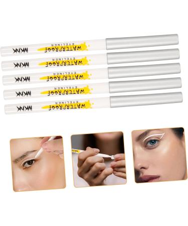 Healeved 25 Pcs White Lying Silkworm Pen Eye Shadow Makeup Cosmetics White Eyeliner Makeup Eyeliner Abs - Buy Online on SooperMarket.com