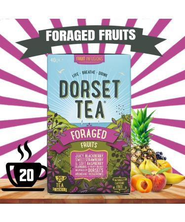 Dorset Tea Pick N Mix - Choose From 8 Flavours | Strawberries & Cream Cool Earl Grey Foraged Fruits Ginger & Sunshine Pure Green-Tea Wild About Mint Sunshine Lemon - Pack of 5 - Buy Online on SooperMarket.com