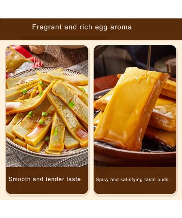 Dried tofu Snack Egg Tofu Delicious Snacks 160g Instant Snack Spicy Strip Vegetarian Dried tofu - Buy Online on SooperMarket.com