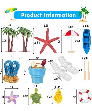 Beach Chair Umbrella Cake Decoration  15Pieces Summer Ocean Cake Toppers  Tropical Hawaiian Aloha Luau Theme Party Decorations Supplies for Pool Party Birthday Wedding Baby Shower - Buy Online on SooperMarket.com