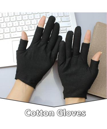 Buy Lilbitty Cotton Gloves - 3 Pairs Moisturizing Gloves for Dry Hands | Overnight Moisture Therapy | Black - Buy Online on SooperMarket.com