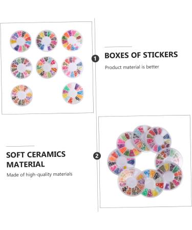 Angoily 8 Boxes Soft Pottery Diy Fruit Nail Art Slice Nail Art Slices Bulk Diy Lip Gloss Clay Fruit Slices for Nail Fruit Slices Manicure Polymer Clay Patch Sticker 3d - Buy Online on SooperMarket.com