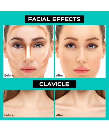HOSAILY 2 Colors Double Head Contour Stick Highlighter Concealer Pen 2 in 1 Bronzer Contouring Highlight Stick Waterproof Cream Contour Stick Face Brighten Facial Shape Makeup Pencil 02# - Buy Online on SooperMarket.com