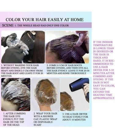 Dyemiss Color Shampoo Dyemiss Hair Coloring Shampoo No Bleaching Hair Nourishing Coloring Hair Dye Dyemiss Hair Dye Diy Fashion Hair Dye for Men and Wome (Color : Coffee color) - Buy Online on SooperMarket.com