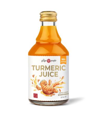 Fiji Turmeric Juice by The Ginger People - 237ml Glass Bottle - Pack of 6 Turmeric 39.5 ml (Pack of 6)