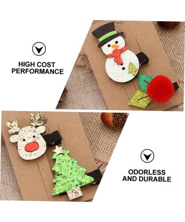 ABOOFAN 8 Sets Christmas Suit Hairpin Christmas Hair Grips Hairpin for Xmas Santa Hair Clips Elk Santa Hair Barrettes Xmas Hair Women s Suits Christmas Hair Clip Cloth Bobby Child Antlers - Buy Online on SooperMarket.com