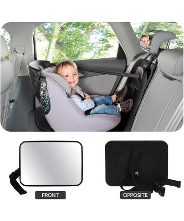 Baby Car Seat Mirror - Rear View Baby Mirror for Safe Drive | Newborn Essentials - Buy Online on SooperMarket.com