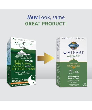Minami MorDha Vegan Veggie Softgels 60's.Source of DHA for the maintenance of good health. Highest Vegan DHA formula. Supercritical Omega-3 Supplements. - Buy Online on SooperMarket.com