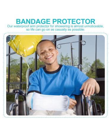 Doitool Blue Sleeve Protectors - Reusable Waterproof Cast Covers for Shower Arm - Wound Bandage Protector - 3 Pack - Buy Online on SooperMarket.com