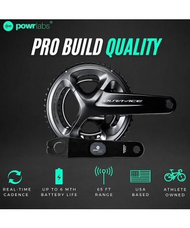 POWR LABS Bike Cadence Speed Sensor - Bluetooth & ANT+ Compatible with Garmin, Wahoo, Zwift, KICKR - Ideal for Spin Bikes - Buy Online on SooperMarket.com