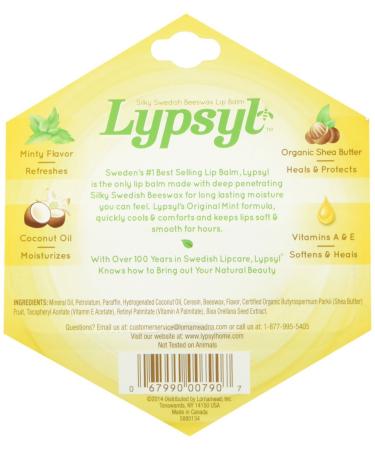 LypSyl LypMoisturizer Original Mint 0.1-Ounce 2 Pack - Hydrating Lip Balm Set - Buy Online on SooperMarket.com
