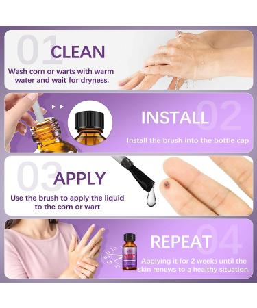 Dr. DERM Maximum Strength Wart Remover Liquid Gel - Fast-Acting Treatment for Plantar, Genital, Corn, Common, and Flat Warts - Natural and Safe Formula - 0.5 Fl Oz - Buy Online on SooperMarket.com
