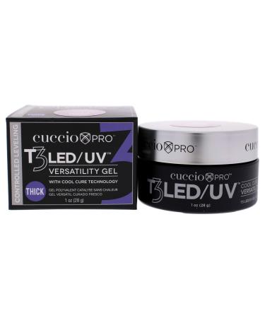 Cuccio Pro - T3 LED/UV Gel - Controlled Leveling - Opaque Nude Pink - 1 oz / 28 g Opaque Nude Pink 1 ml (1 pack)