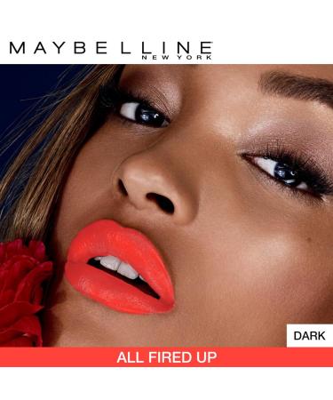 Maybelline Color Sensational Creamy Matte Lipstick - All Fired Up 0.15 oz - Buy Online on SooperMarket.com