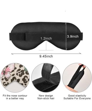 Haskirky Light Blocking Eye Mask - Adjustable for Men and Women - Ideal for Travel, Yoga, Meditation - Butterfly Pattern - Buy Online on SooperMarket.com