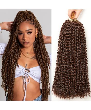 Passion Twist Hair 6 Packs 18 Inch (45.5 cm) Braids/Extensions Faux Locs Crochet Hair Yddm Synthetic Hair Extensions Passion Twist Crochet BRAIDS Hair Twist Hair 30 (30# 6 Packs Economy Pack) 30# 6PackS-ECOMY Package