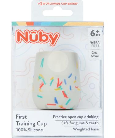 Nuby Silicone Confetti Training Cup - 2oz | 6+ Months | 1 Count - Buy Online on SooperMarket.com