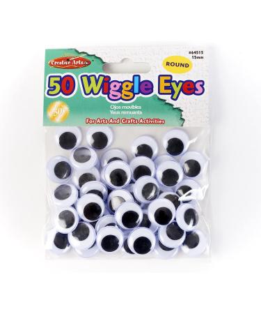 Charles Leonard 15mm Black Wiggle Eyes - 50/Bag | Creative Arts (64515) - Buy Online on SooperMarket.com