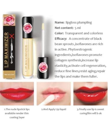 Cozzo Vitamin E Lip Plumping Serum | Eliminate Dryness Enhance Shine | 5 ml (3 Pieces) - International Shipping Available - Buy Online on SooperMarket.com