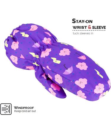 HIGHCAMP Baby Exclusive Winter Snow Ski Mitten Gloves Waterproof XS (3-5 Y) Viola-i - Buy Online on SooperMarket.com