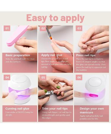 Mini UV LED Nail Lamp for Quick-Drying Gel Polish and Nail Extensions | Aokitec AK00137-White - Buy Online on SooperMarket.com