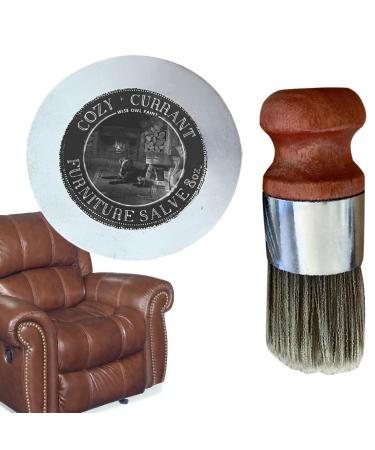 Furniture Salve For Leather Leather Furniture Salve And Brush Leather Scratch Remover Leather Restorer For Couches Multipurpose Cleaner And Polish Furniture Salve For Wood