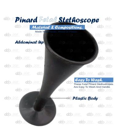 Buy Pinard Fetal Stethoscope - Black Plastic | International Shipping Available - Buy Online on SooperMarket.com