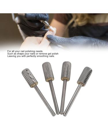 Nail Art Drill Polishing Removing Nail Gel 4 Pieces Nail Tungsten Steel Drill Grinding M C F XF with Storage Box for Nail Studio - Buy Online on SooperMarket.com