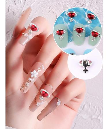 60Pcs Saturn Planet Nail Charms: 3D Glitters Rhinestones for DIY Nail Art - 12 Colors - Buy Online on SooperMarket.com
