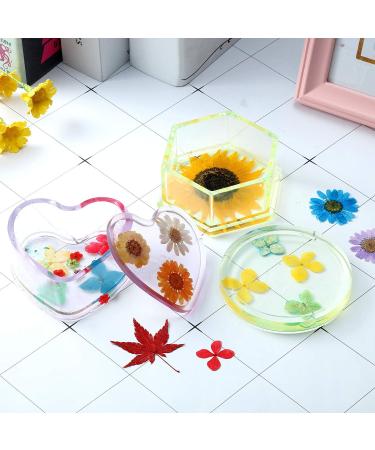 EBOOT 72 Pieces Real Dried Pressed Flowers Set for DIY Crafts & Floral Decor - Mixed Dry Flowers for Candle, Resin, Jewelry & Nail Art - Buy Online on SooperMarket.com