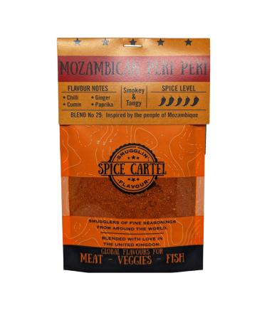 Spice Cartel's Mozambican Peri Peri | Use As A Marinade Rub Or Seasoning to Give Your Food This Spicey Tangy Vibe. Hand Made with Love in The UK. 35g Resealable Pouch. Mozambique Peri Peri 35 g (Pack of 1)