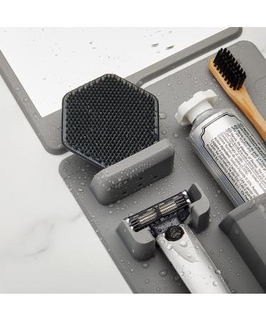 Tooletries Men's Face Scrubber - Silicone Facial Cleansing Brush & Exfoliator Pad 3 Pack | Gentle Skin Care & Massager for Men - International Shipping Available - Buy Online on SooperMarket.com