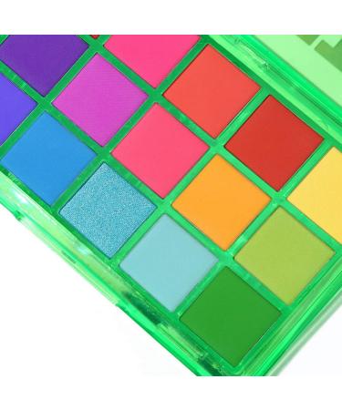 Colorfullavie 15 Color Neon Party Eyeshadow Palette - Shimmer Glitter Matte & Metallic Pigmented Makeup - Buy Online on SooperMarket.com