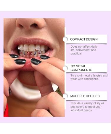 Rhinestone Stickers for Teeth - Gemstone Stickers for Teeth | Multifunctional Teeth Supplies Decorative Daily Teeth Decor for Shopping Dating - Buy Online on SooperMarket.com