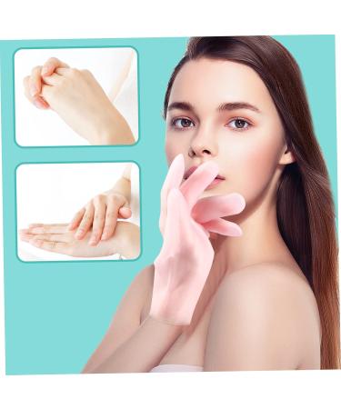 PLAFOPE 1 Pair Moisturizing Gloves Hands Care Cracked Hand Gloves Hand Moisturizer Exfoliating Hand Masks Hands Beauty Masks Moisture Gel Gloves Overnight Gloves for Dry Hands - Sebs 21.5X11.5cm - Buy Online on SooperMarket.com