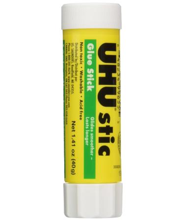 UHU 99655 Glue Stick 1.41 oz Pack of 6 Clear/ White