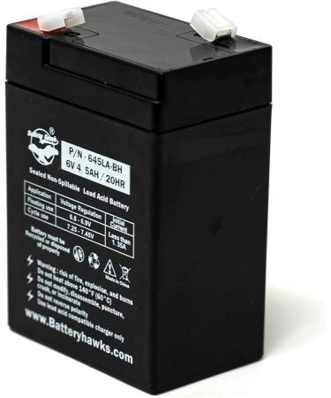 Buy ELB-0604 6V 4.5AH SLA Batteries - 5 Pack for Exit Sign Emergency Lights | International Shipping Available - Buy Online on SooperMarket.com