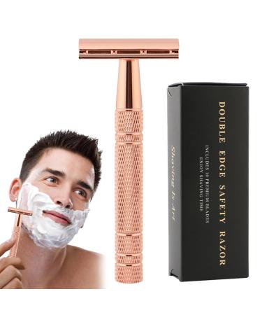 Premium Stainless Steel Double Edge Safety Razor for Men - Smooth Close Shave | Detachable Single Blade Razor - Buy Online on SooperMarket.com