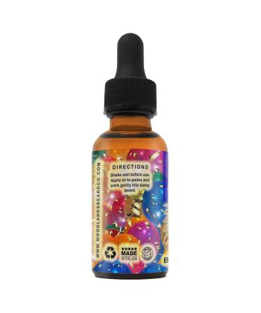 Glitter Infused Party Beard Oil - Vanilla & Wild Orange Scent | 1 oz | International Shipping Available - Buy Online on SooperMarket.com
