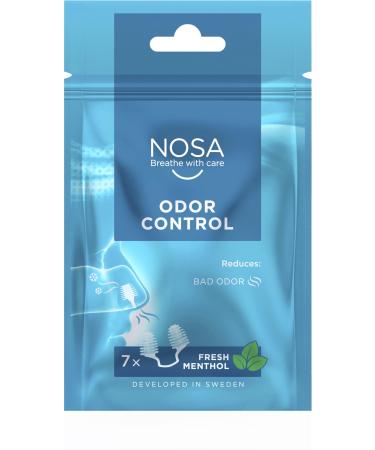 NOSA odor control | Vermeiden Sie unangenehme Ger che | Einzigartig und diskret | Geruchsschutz | Frischer Menthol-Duft | 7Pack