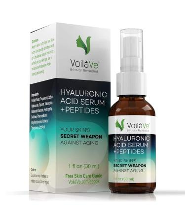 VoilaVe Hyaluronic Acid Serum | Anti-Aging & Hydrating Face Serum with Vitamin C | Reduce Dark Spots & Acne | Wrinkle-Reducing & Brightening 1 Oz - Buy Online on SooperMarket.com