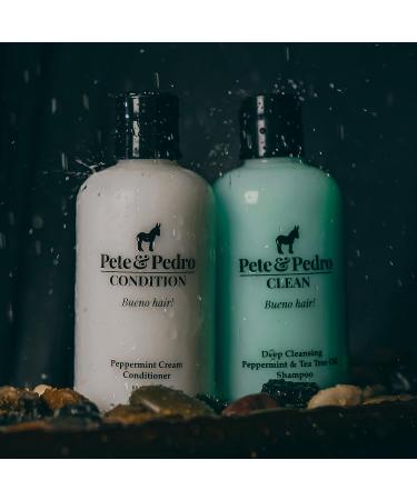 Pete & Pedro Clean Shampoo & Peppermint Condition Set | Tea Tree Oil & Peppermint Hair Care | Men's & Women's Shampoo and Conditioner | 8.5 oz. each - Buy Online on SooperMarket.com