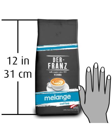Buy Der-Franz Melange Coffee Whole Bean - 4 x 1000g (1kg Pack of 4) - Premium International Shipping - Buy Online on SooperMarket.com