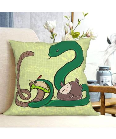 YYHHAOFA Sunflower Seeds Earthworm Snake Picture Universal Pillowcase for All Seasons 12"x12" : Soft and Comfortable Suitable for car Sofa Black 12" x 12" - Buy Online on SooperMarket.com