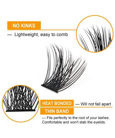 DIY Lash Clusters D Curl 16mm - 72 Mega Volume Eyelash Extensions for Home Use - Buy Online on SooperMarket.com