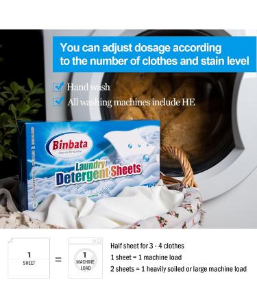 Eco-Friendly Laundry Detergent Sheets | Hypoallergenic Unscented & Biodegradable - 128 Loads for Sensitive Skin - Buy Online on SooperMarket.com