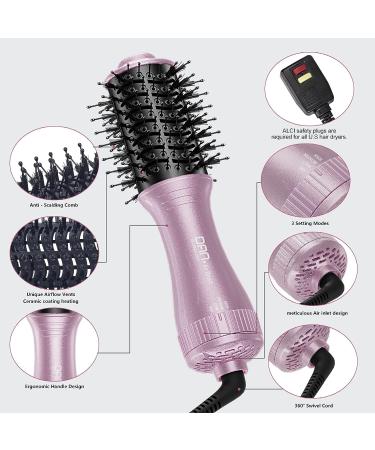 DAN Technology 2-inch Small Hair Dryer Brush - Lightweight Electric Ceramic Brush & Styler for Women - Buy Online on SooperMarket.com