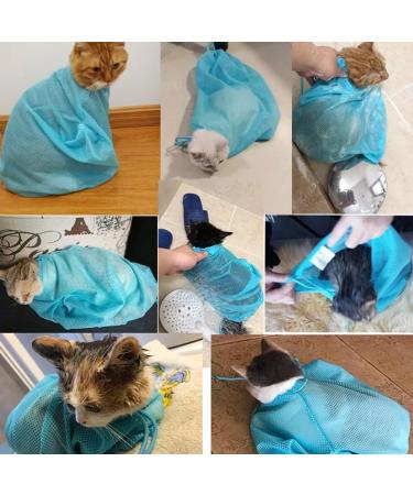 SSRD Cat Shower Bag - Adjustable Multi-Function Washing Bag for Cats | Prevent Scratches & Bites | Ideal for Swimming Ear Cleaning & Claw Care - 1PC - Buy Online on SooperMarket.com
