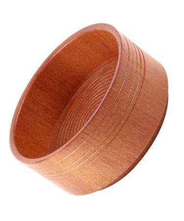 Natural Wooden Shaving Soap Bowl - 8x8x4 Cream Soap Dish for Men | Eco-Friendly Razor Cleaning Tool - Buy Online on SooperMarket.com