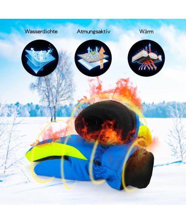 TBOONOR Winter Gloves for Kids | Warm Waterproof & Windproof Skiing Gloves for Boys & Girls (Ages 6-8) - Ideal for Outdoor Sports - Buy Online on SooperMarket.com